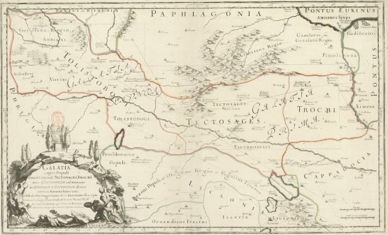 Guillaume Sanson, Galatia cujus populi Tolistebogi, Tectosages, Trocmi…