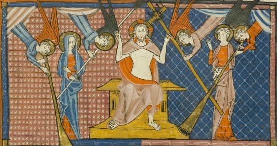 Christ en majesté, enluminure du Missale Romanum, Ms 91