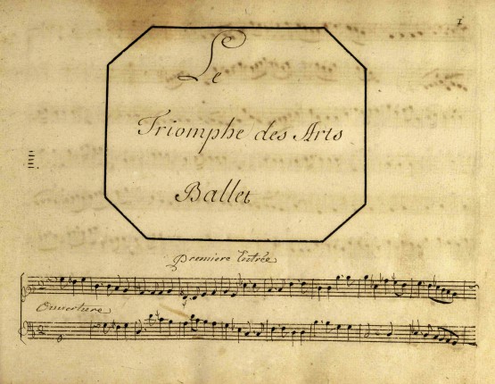 Page de titre du Triomphe des Arts, de Bernard-Aymable Dupuy